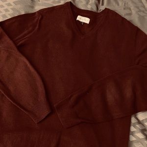 Hawker Rye burgundy cashmere blend sweater